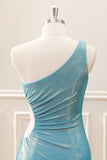 Stylish Yellow Bodycon One Shoulder Mini Dress with Hollow Out