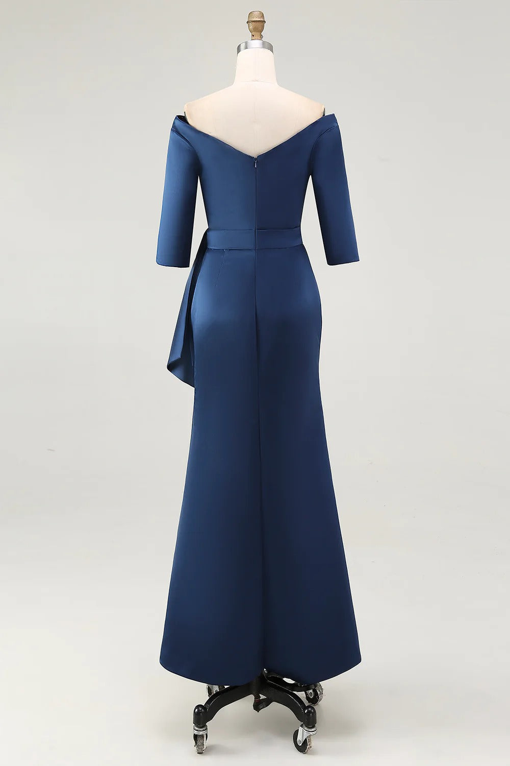 Navy Mermaid Off the Shoulder Mother of The Bride Dress