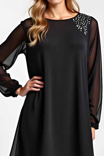Designer Black Mother Of The Bride Dresses Chiffon Bridesmaid Jumpsuit