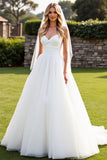 Ivory Strapless Long A Line Wedding Dress