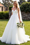 Ivory Strapless Long A Line Wedding Dress
