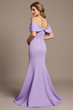 Off The Shoulder Mermaid Lilac Formal Dress