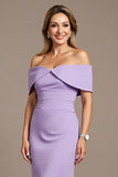 Off The Shoulder Mermaid Lilac Formal Dress