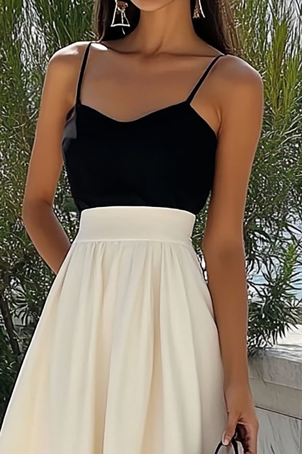 A Line Spaghetti Straps Ivory Holiday Party Dress