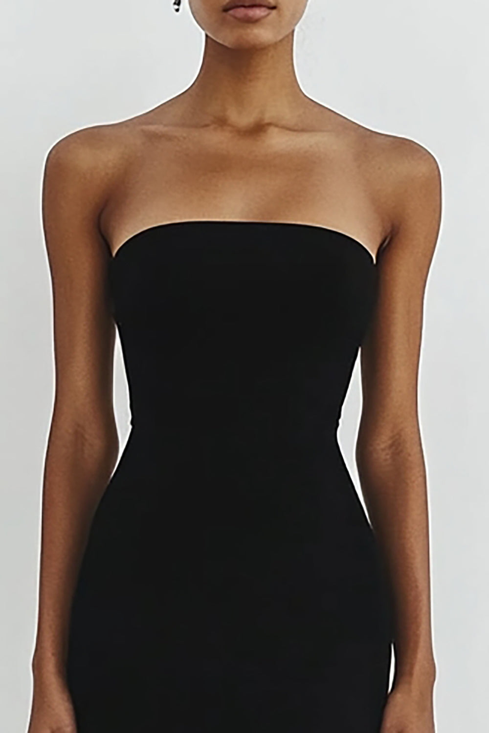 Strapless Bodycon Little Black Dress