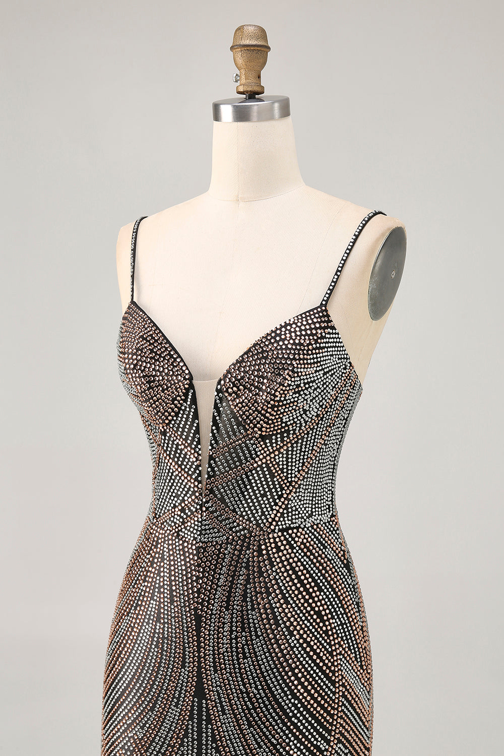 Bodycon Beaded Black Homecoming Dress