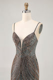 Bodycon Beaded Black Homecoming Dress