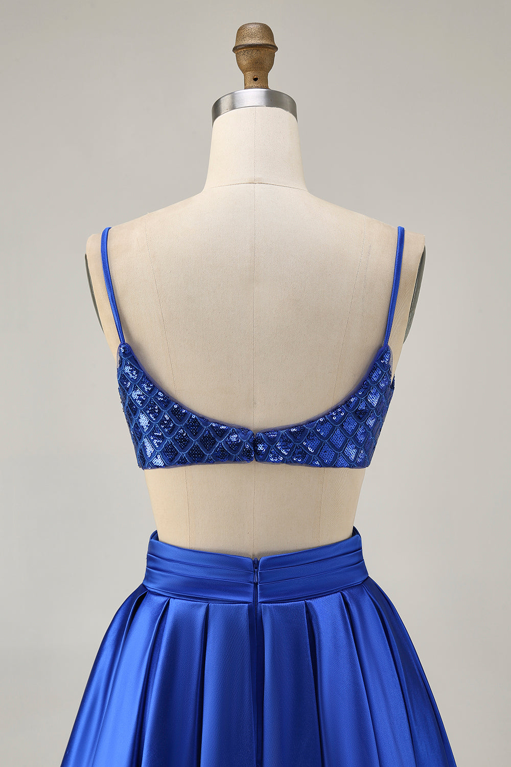 Royal Blue Cut Out A Line Homecoming Dress with Sequins