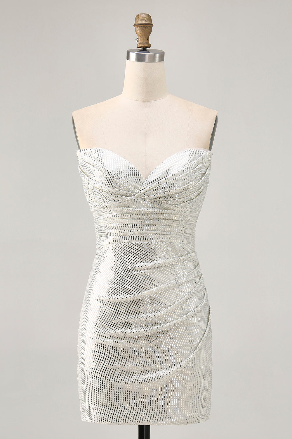 Beaded Strapless Bodycon Black Homecoming Dress