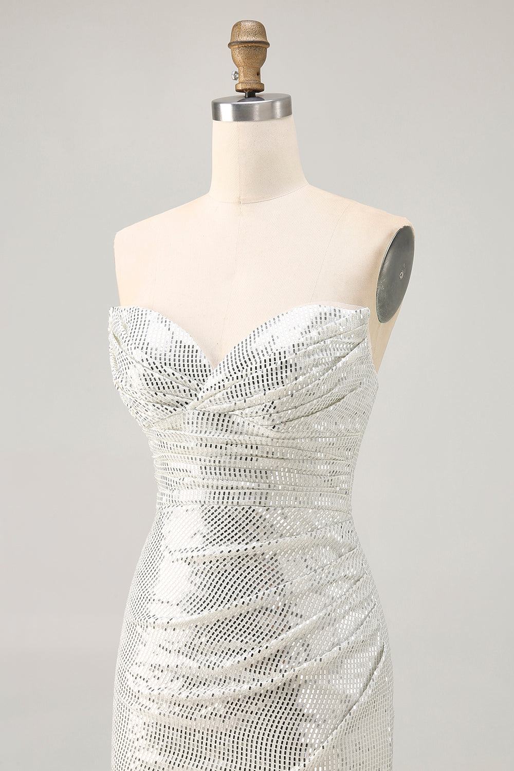 Beaded Strapless Bodycon Black Homecoming Dress