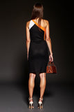 Black Bodycon One Shoulder Cocktail Dress