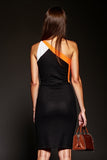 Black Bodycon One Shoulder Cocktail Dress
