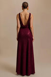 Glitter Burgundy Halter Holiday Dress