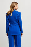 Royal Blue One Button 2 Piece Work Suit