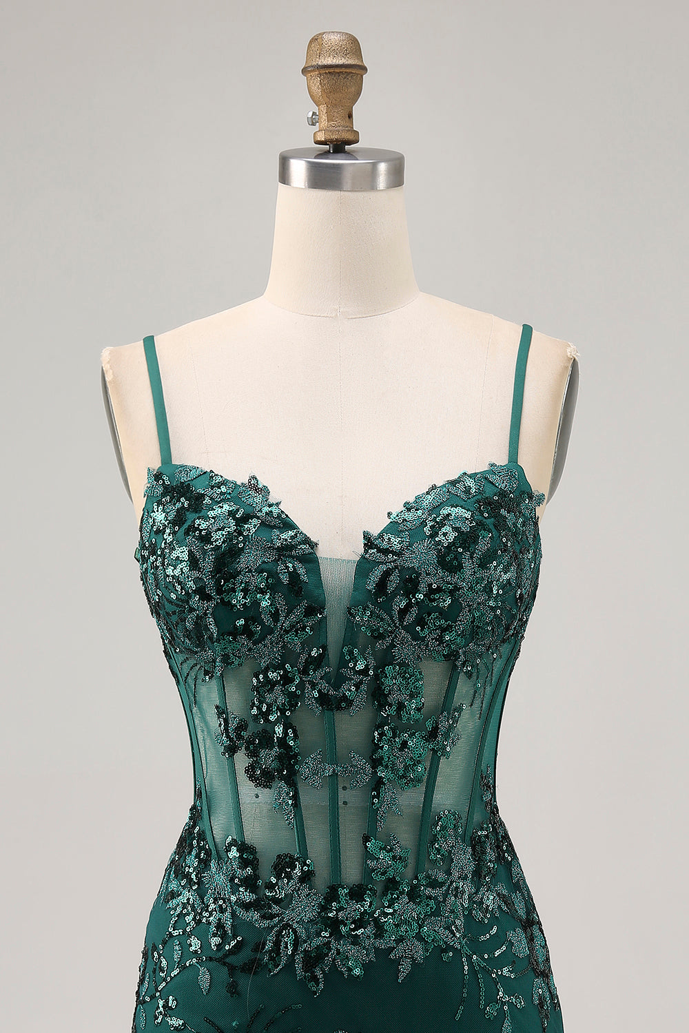 Black Sheer Corset Cut Out Bodycon Homecoming Dress with Sequins