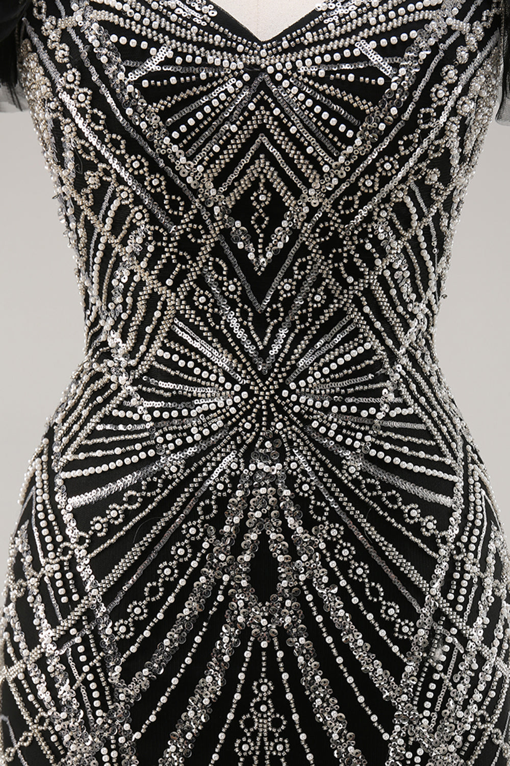 Mermaid Beaded Ruffled Prom Dress with Beading
