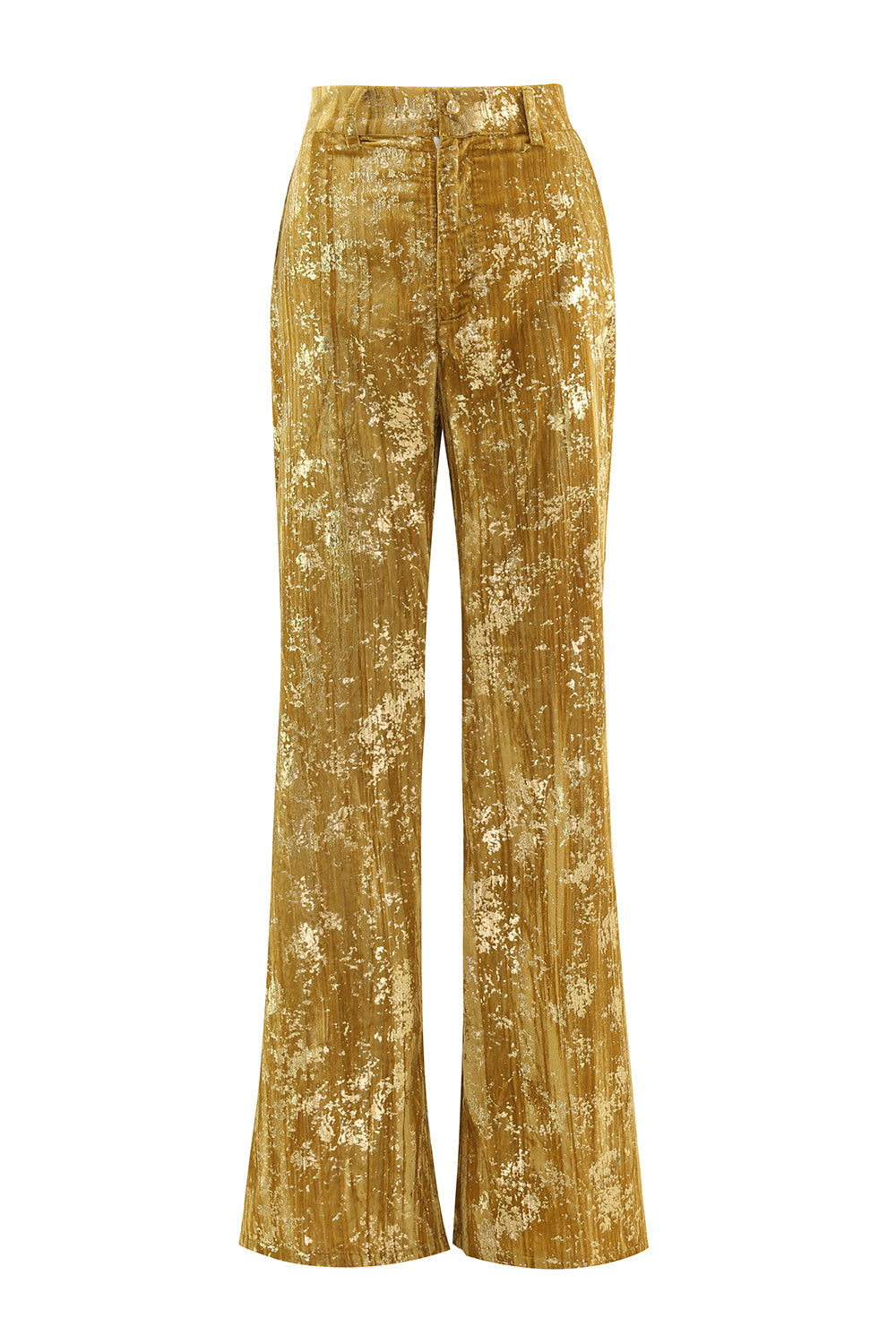 Glitter Yellow 2-Piece Peak Lapel Prom Suit