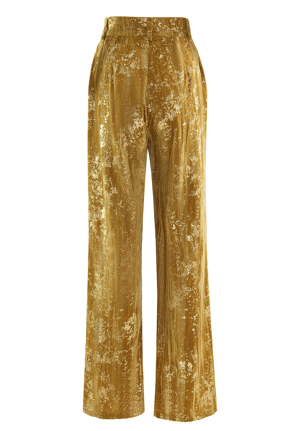 Glitter Yellow 2-Piece Peak Lapel Prom Suit