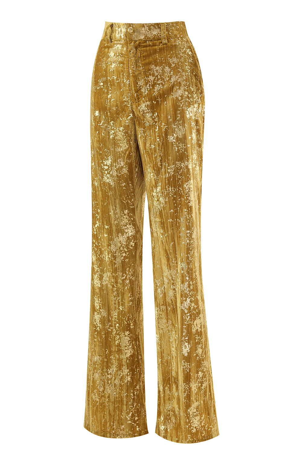 Glitter Yellow 2-Piece Peak Lapel Prom Suit