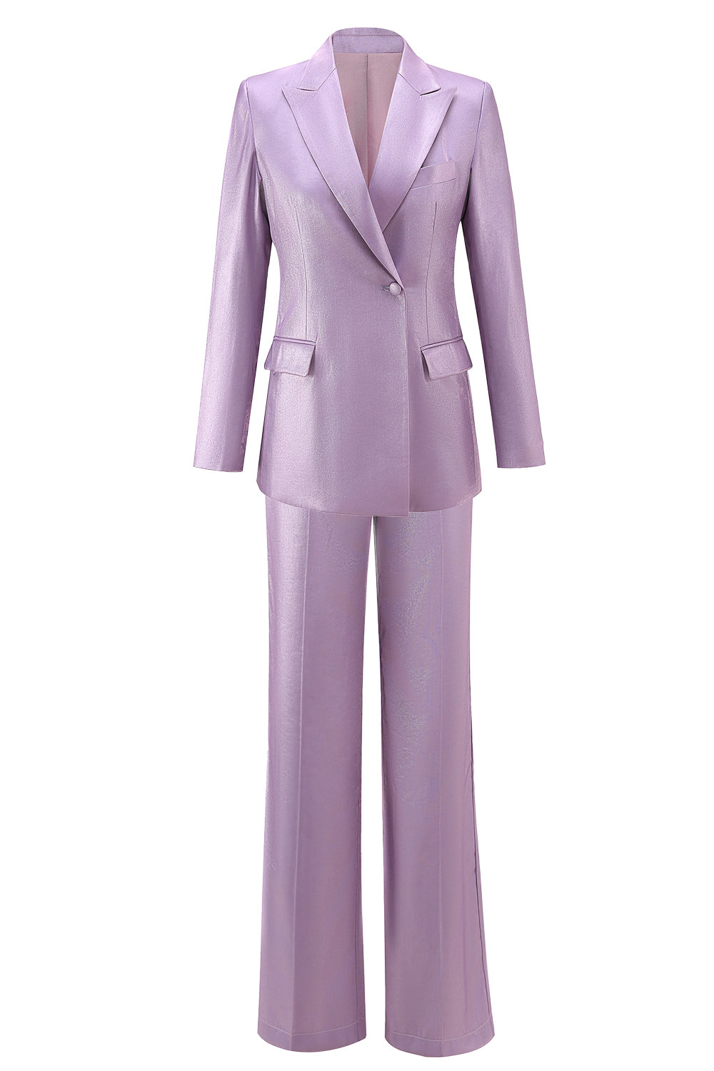 2-Piece Peak Lapel Wisteria Women Prom Suits