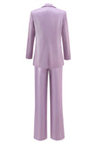 2-Piece Peak Lapel Wisteria Women Prom Suits