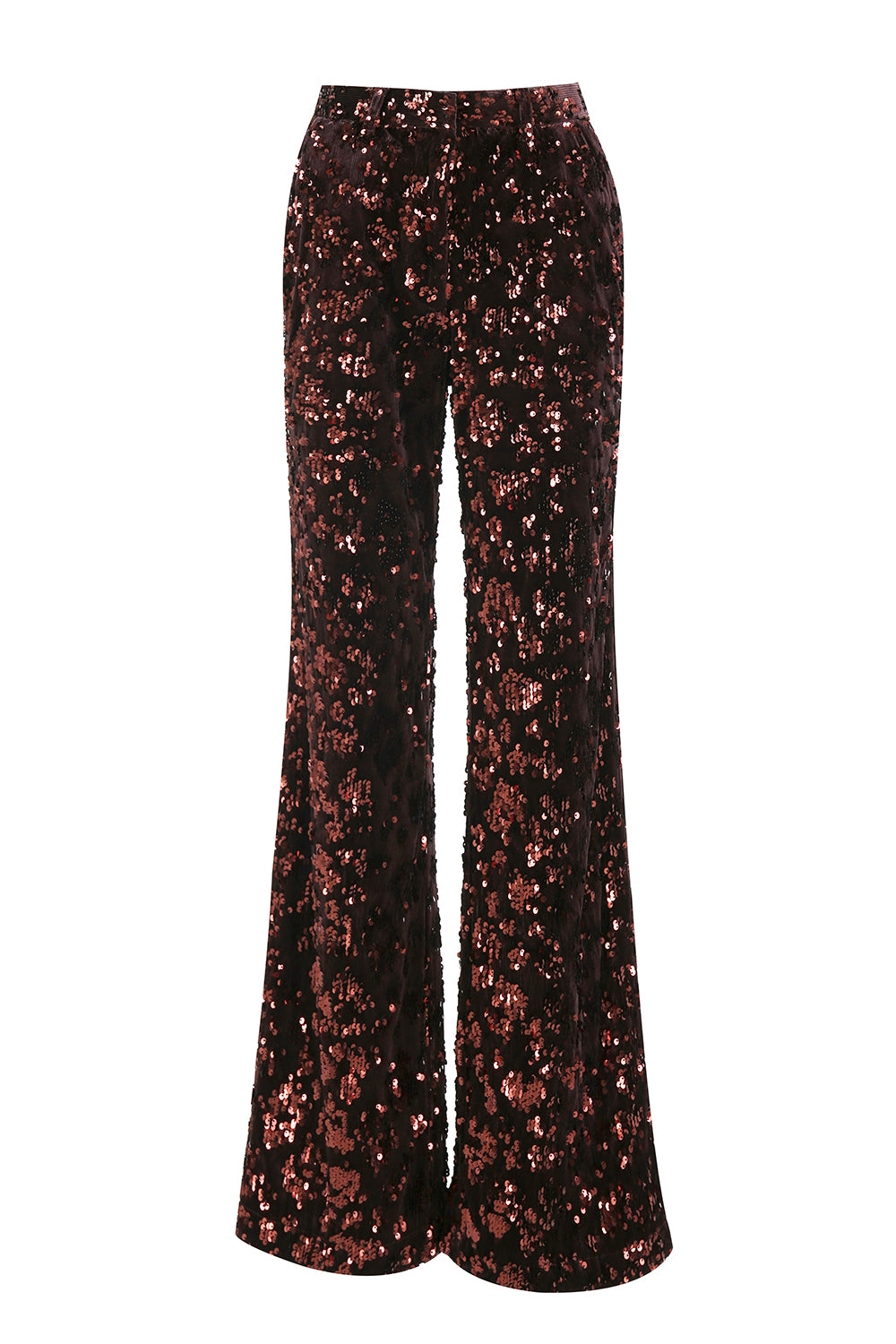 Coffee Sequin 2-Piece Peak Lapel Women Prom Suits With Sash