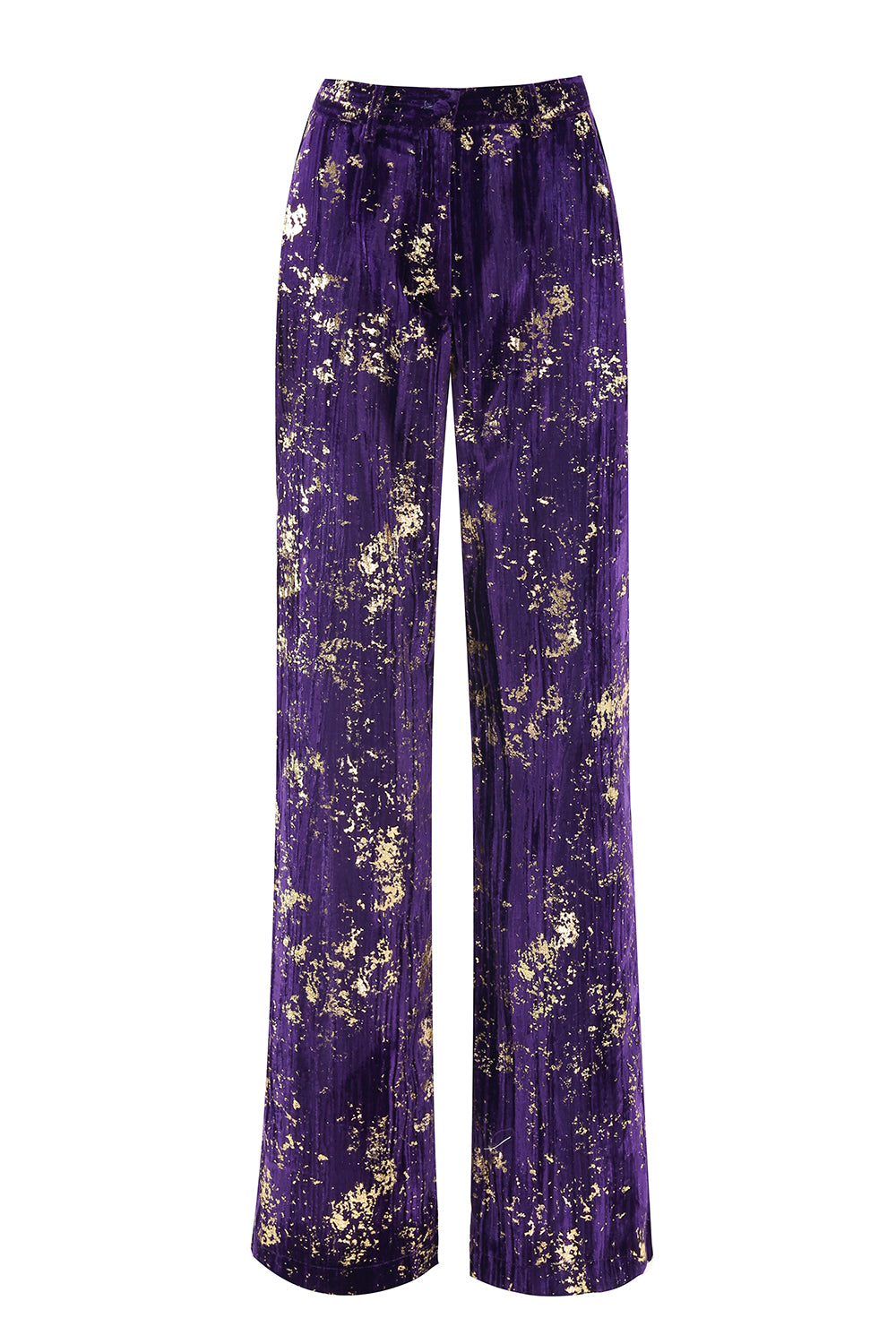 Sparkly 2-Piece Notched Lapel Purple Prom Suit