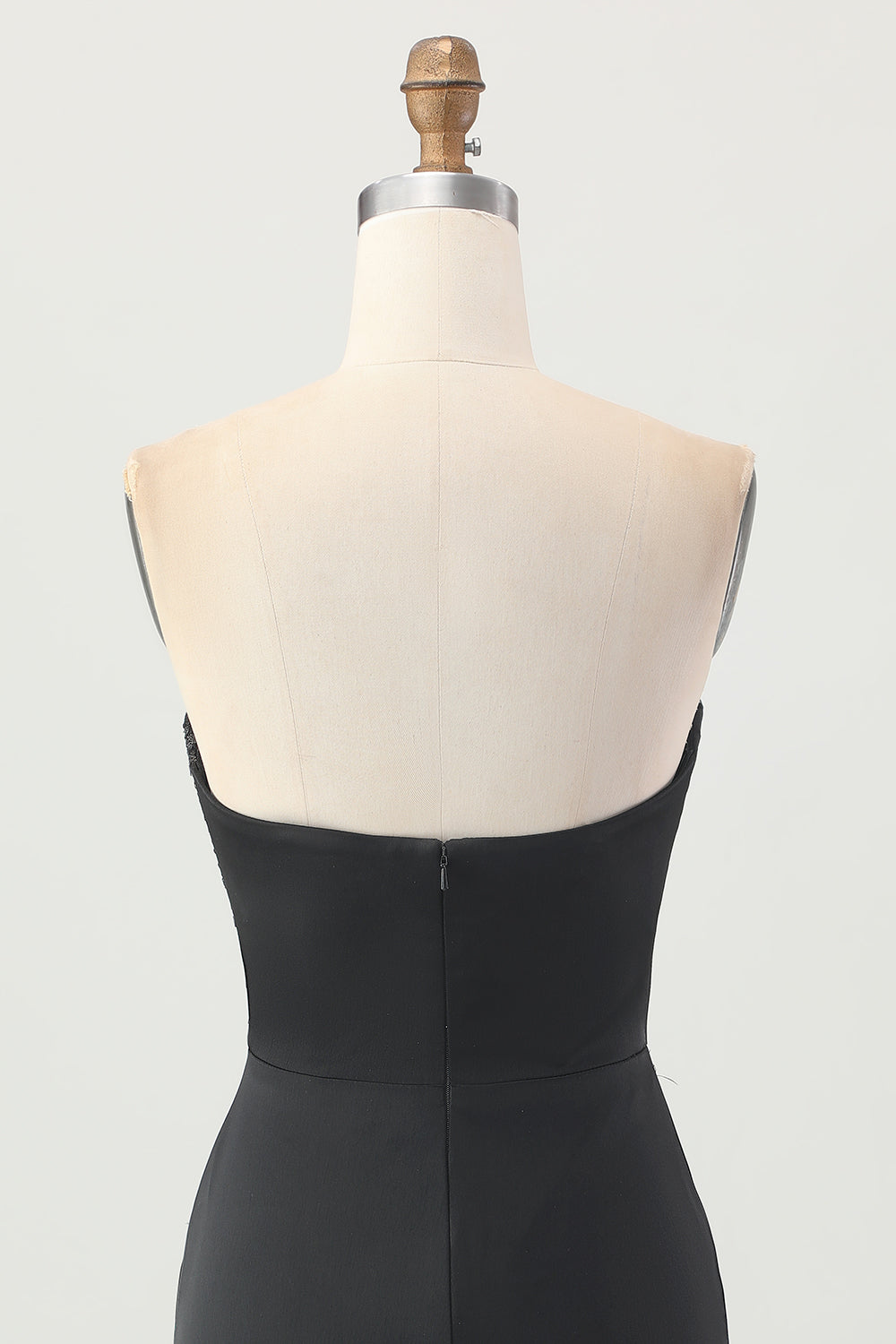 Strapless Tight Black Homecoming Dress With Sequins