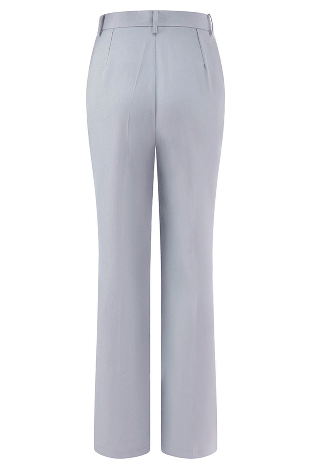 Grey Blue Long Sleeve 2 Piece Women Prom Suit