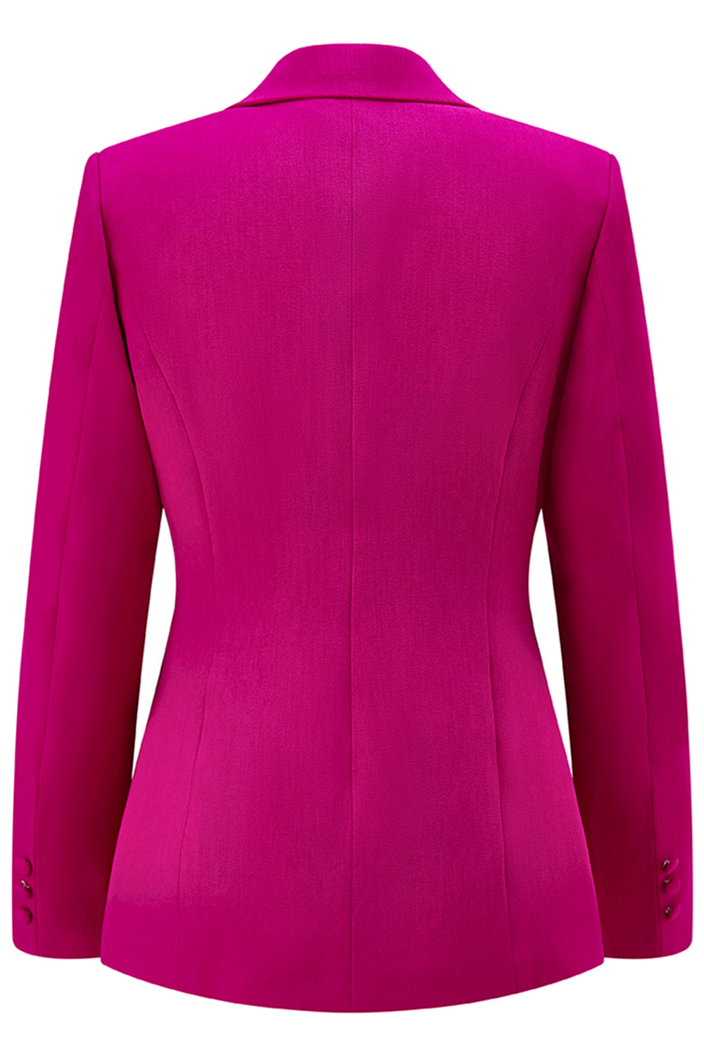 Dark Fuchsia 2 Piece Notched Lapel Women Prom Suit