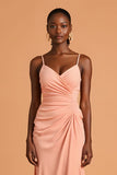 Mermaid Sunset Ruched Bridesmaid Dress With Slit