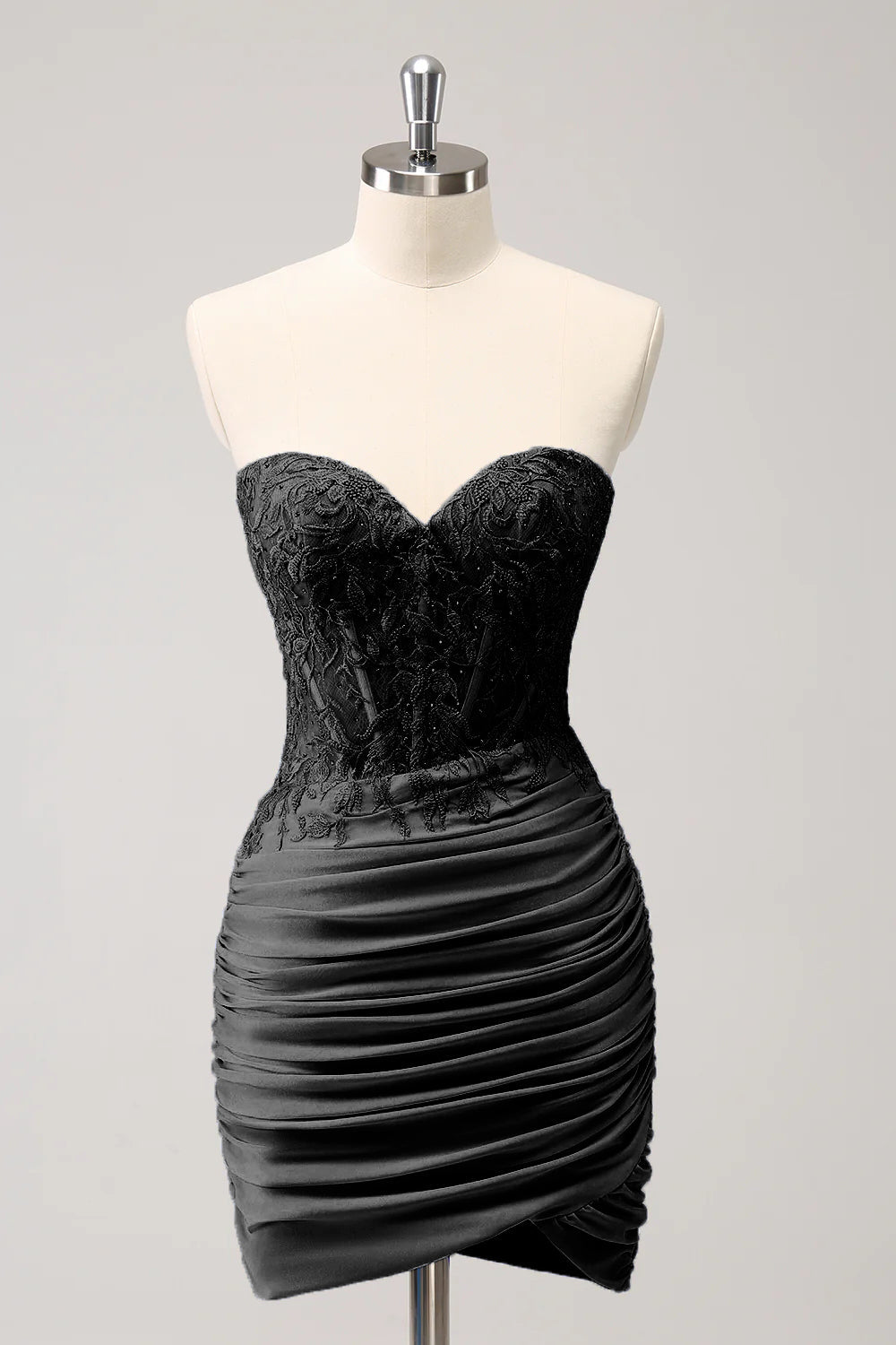 Fuchsia Sweetheart Corset Tight Homecoming Dress with Beading