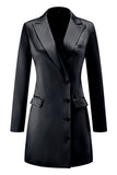Champagne Peak Lapel Single Breasted Women Blazer