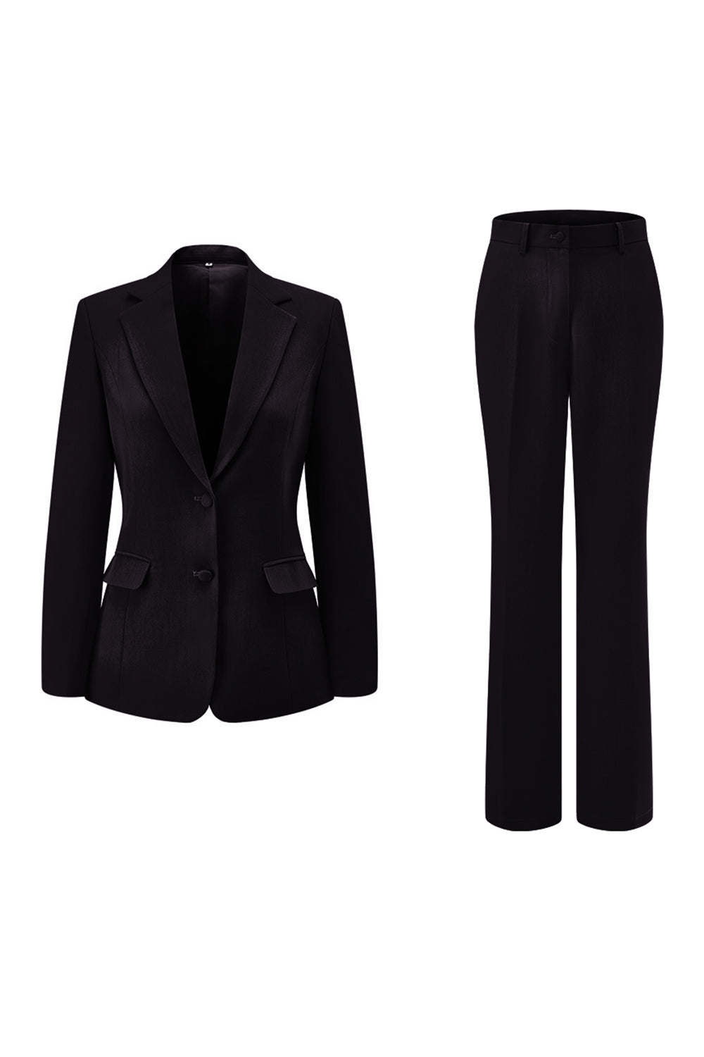 Dark Fuchsia 2 Piece Notched Lapel Women Prom Suit
