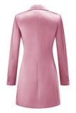 Champagne Peak Lapel Single Breasted Women Blazer