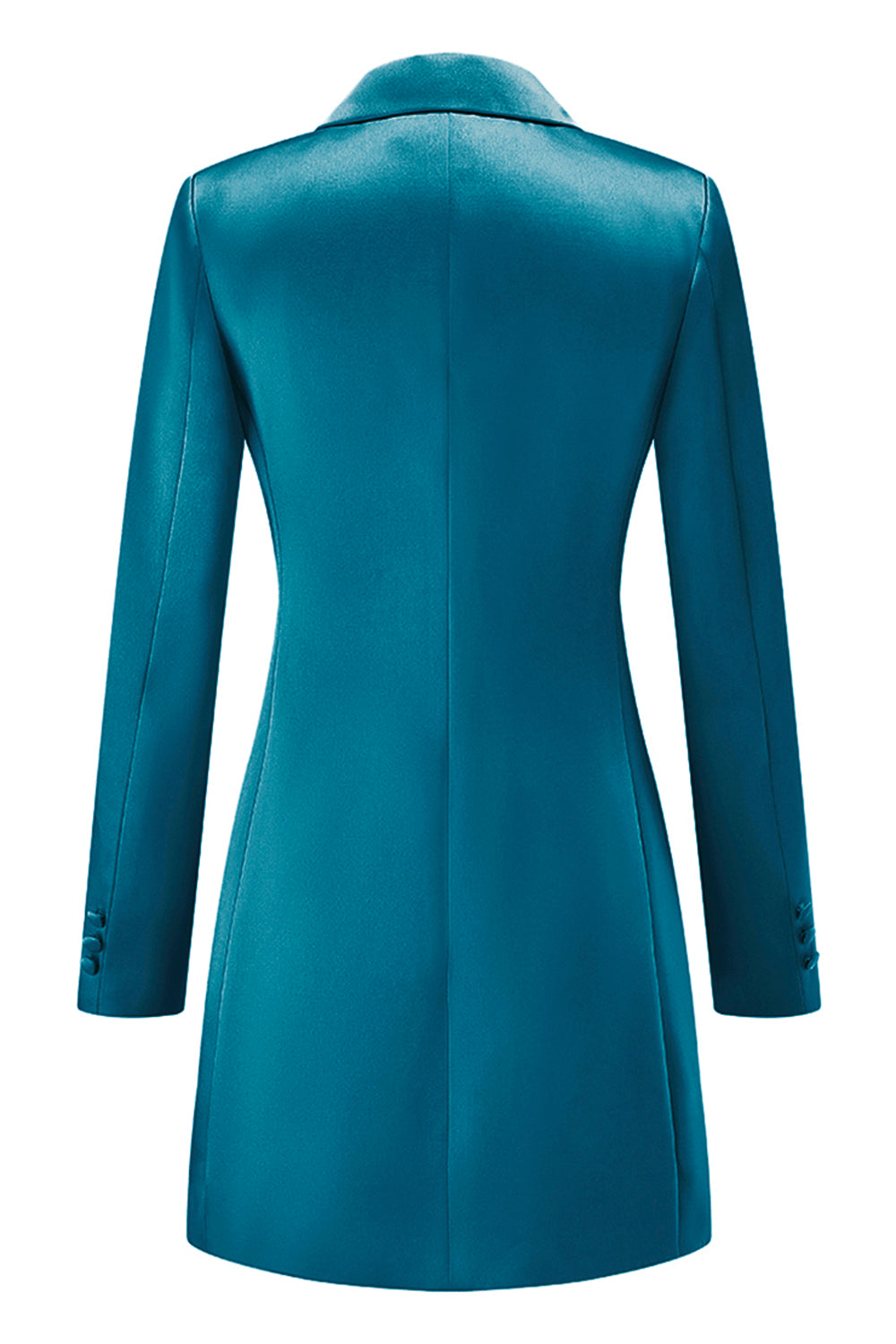 Champagne Peak Lapel Single Breasted Women Blazer