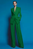2-Piece Red Notched Lapel Women Suits