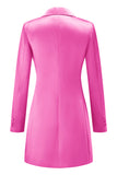 Champagne Peak Lapel Single Breasted Women Blazer
