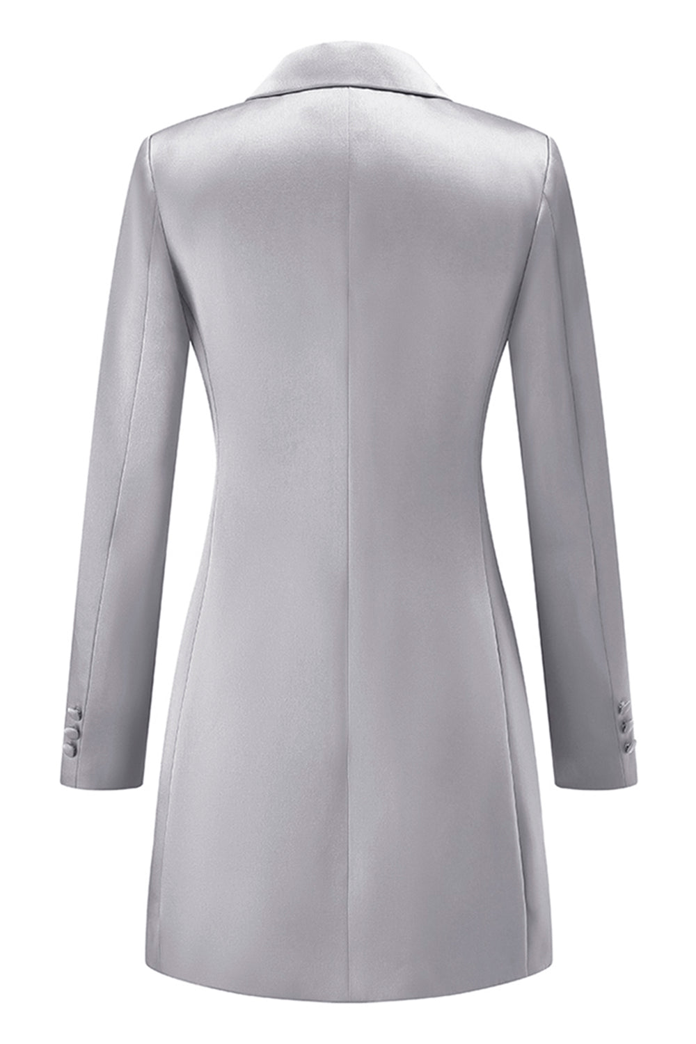 Champagne Peak Lapel Single Breasted Women Blazer