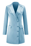 Champagne Peak Lapel Single Breasted Women Blazer