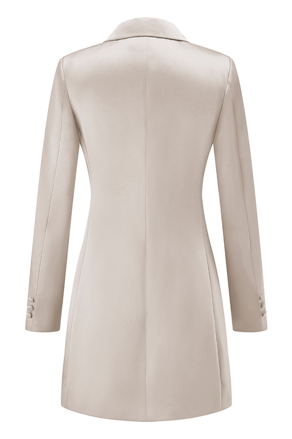 Champagne Peak Lapel Single Breasted Women Blazer