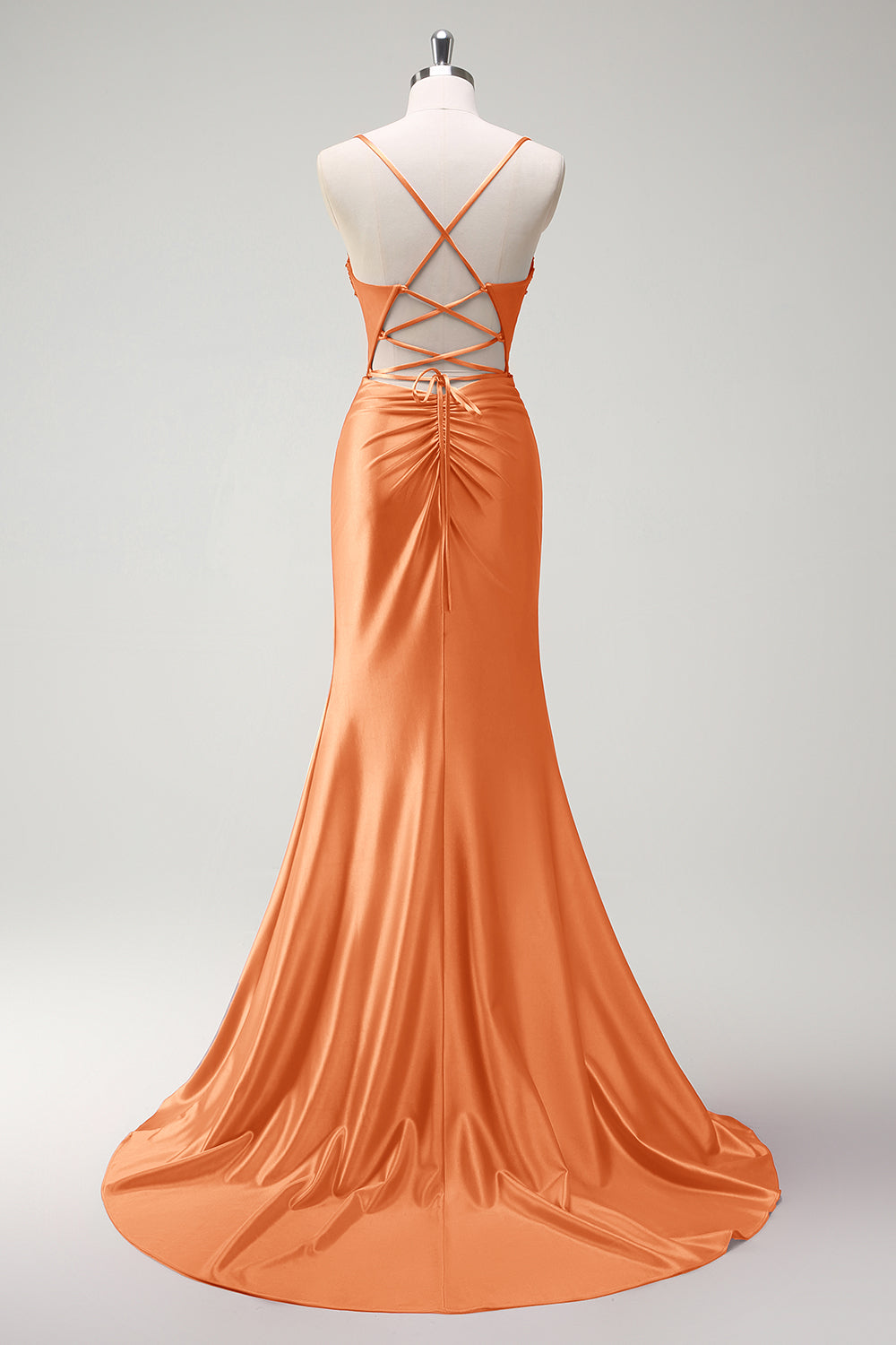 Beaded Corset Mermaid Fuchsia Prom Dress with Slit