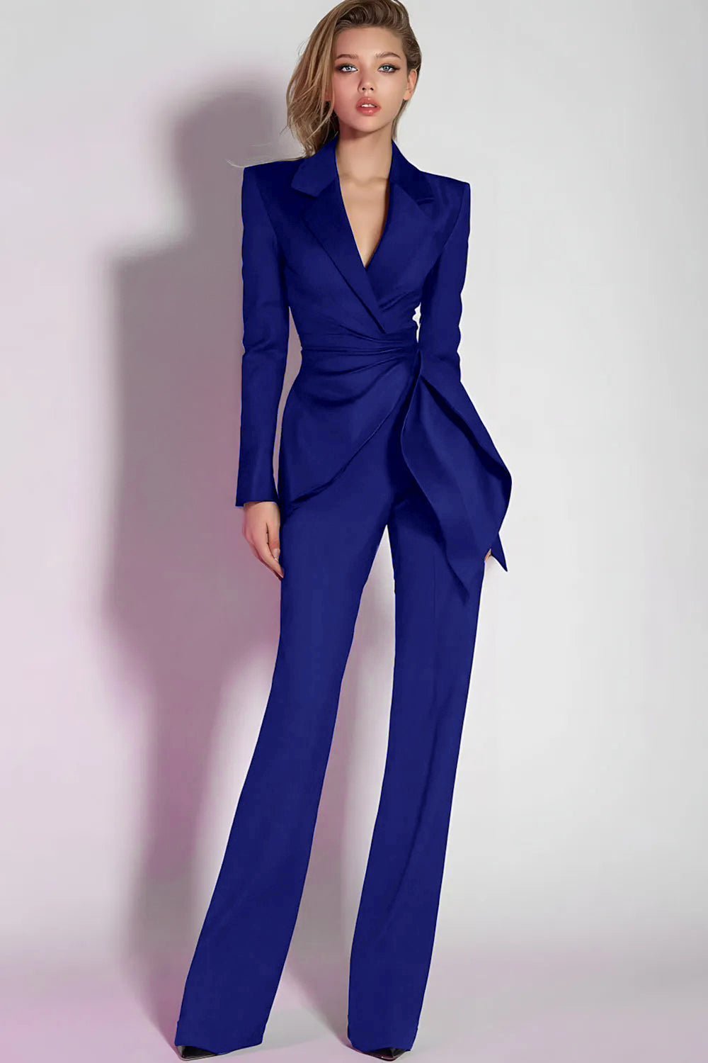 Dark Purple 2-Piece Slim Fit Women Suits