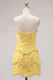 Pink Bodycon Sweetheart Homecoming Dress with Beading