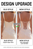 Square Neck Bodycon Mini White Dress with Ruffles