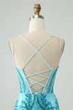 Sparkly Green Corset Tight Homecoming Dress with Lace-up Back