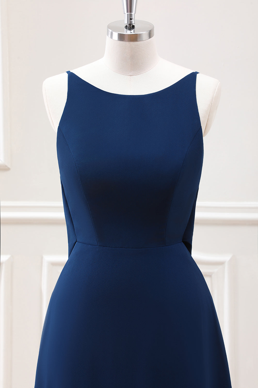 Berylove Women A Line Navy Backless Maxi Dress Sleeveless Wedding Guest Dress, Navy / US14 Berylove Women A Line Navy Backless Maxi Dress Sleeveless Wedding Guest Dress, Navy / US14