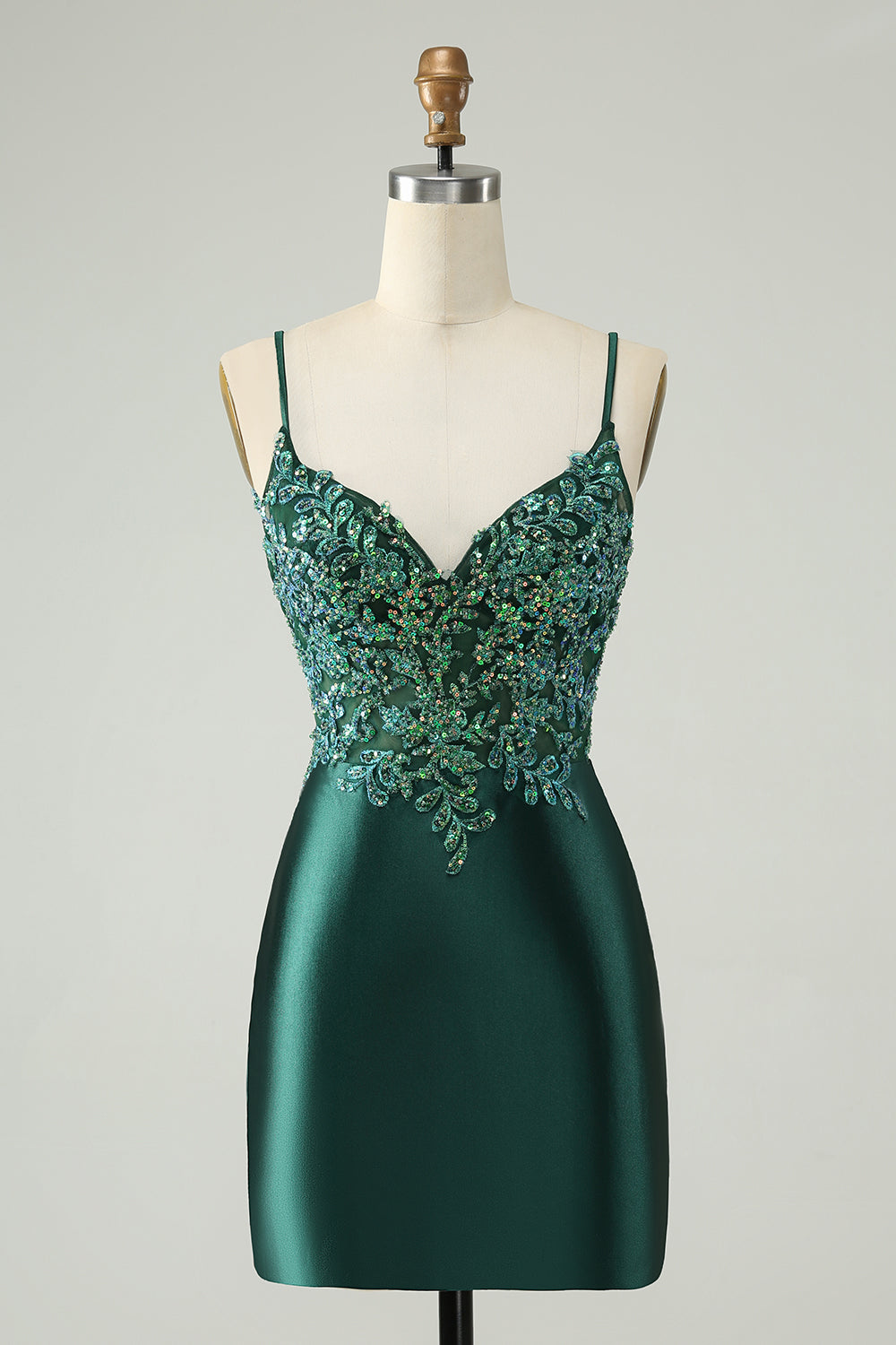 Dark green mini dress clearance