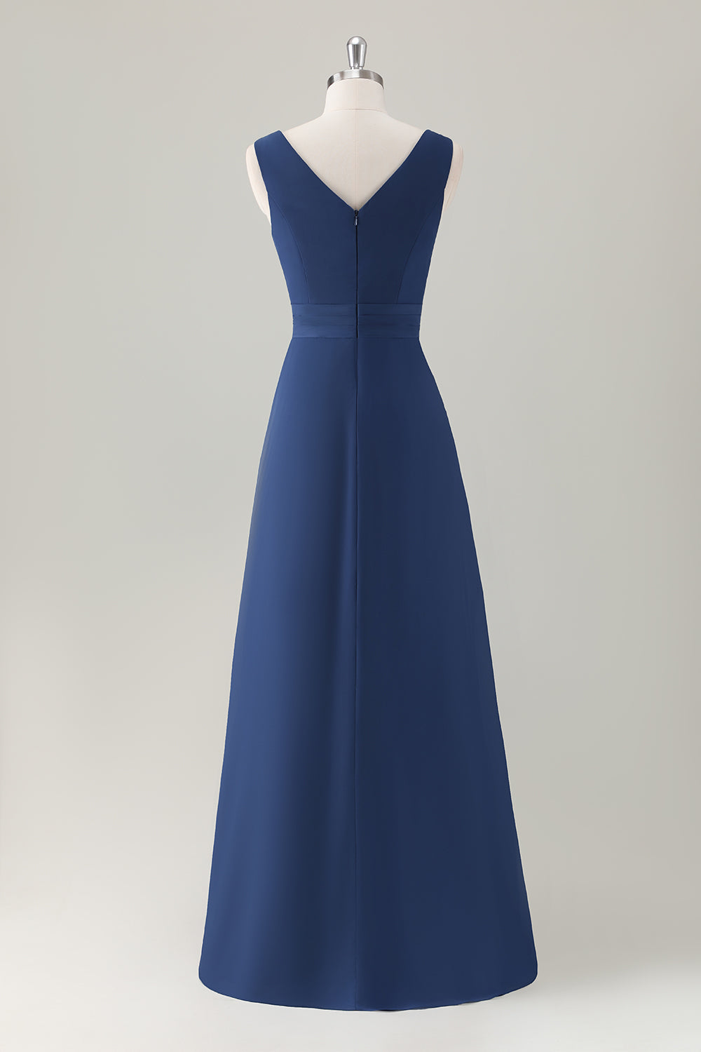 Berylove Women Dark Blue Bridesmaid Dress Ruffled A Line Chiffon Maxi Wedding Guest Dress Berylove Women Dark Blue Bridesmaid Dress Ruffled A Line Chiffon Maxi Wedding Guest Dress