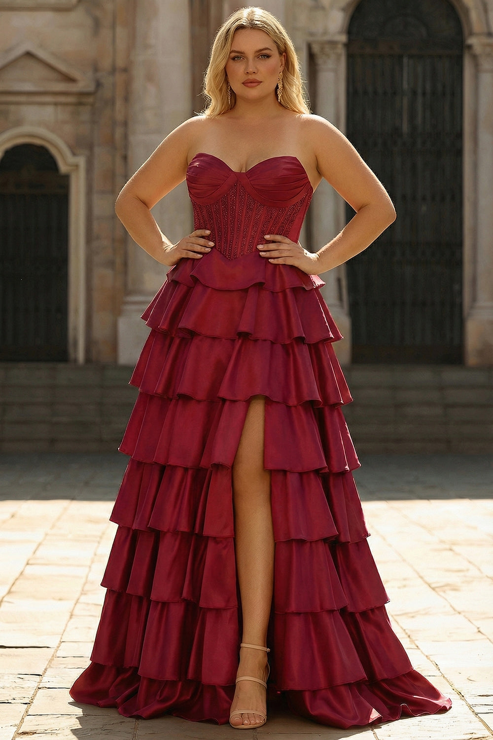 burgundy prom dress corset Zapaka Women Burgundy Long Prom Dress Mermaid Off the Shoulder Formal Dress, Burgundy / UK6